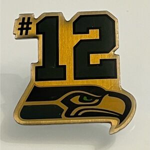 Vintage 2004 #12 Seattle Seahawks Twelfth Man Logo Lapel Pin NFL Football